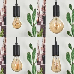 Luminaires Scandinaves-hofstein Suspension Soungou Écru, Noir, 5 lumières