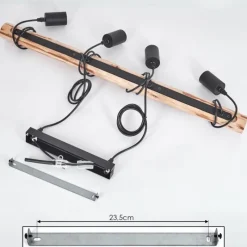 Luminaires Scandinaves-hofstein Suspension Soungou Écru, Noir, 4 lumières