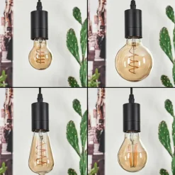 Luminaires Scandinaves-hofstein Suspension Soungou Écru, Noir, 4 lumières