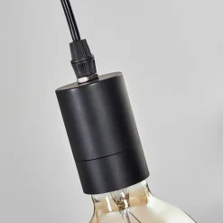 Luminaires Scandinaves-hofstein Suspension Soungou Écru, Noir, 4 lumières