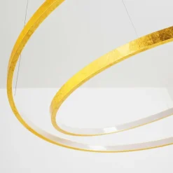 Lampes Dorées-hofstein Suspension Stalon LED Or, 1 lumière