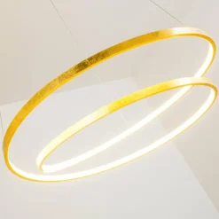 Lampes Dorées-hofstein Suspension Stalon LED Or, 1 lumière