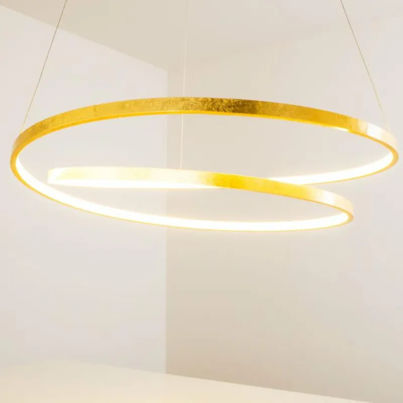 Lampes Dorées-hofstein Suspension Stalon LED Or, 1 lumière