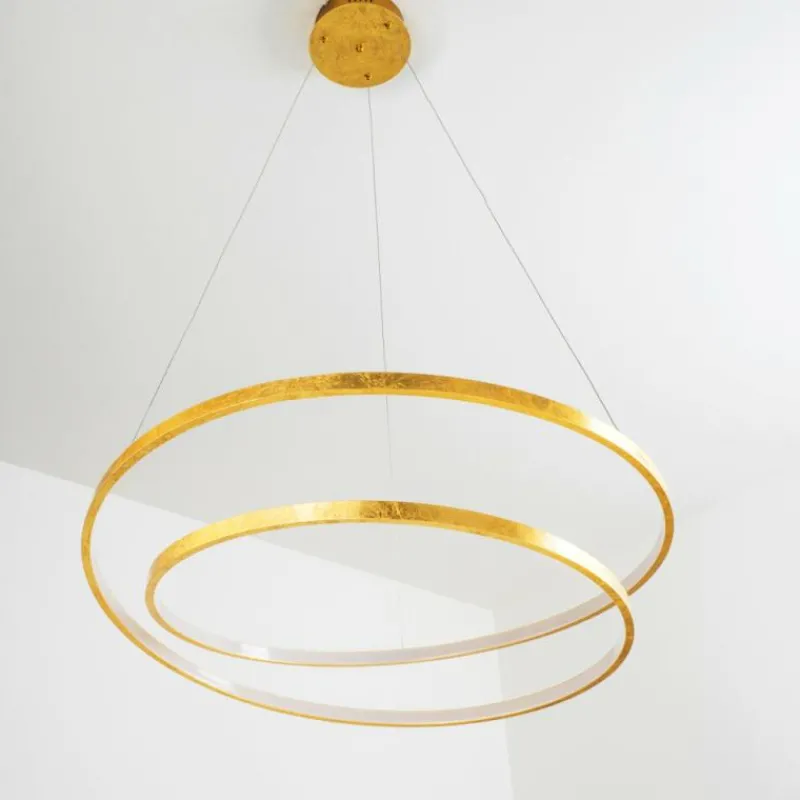 Lampes Dorées-hofstein Suspension Stalon LED Or, 1 lumière