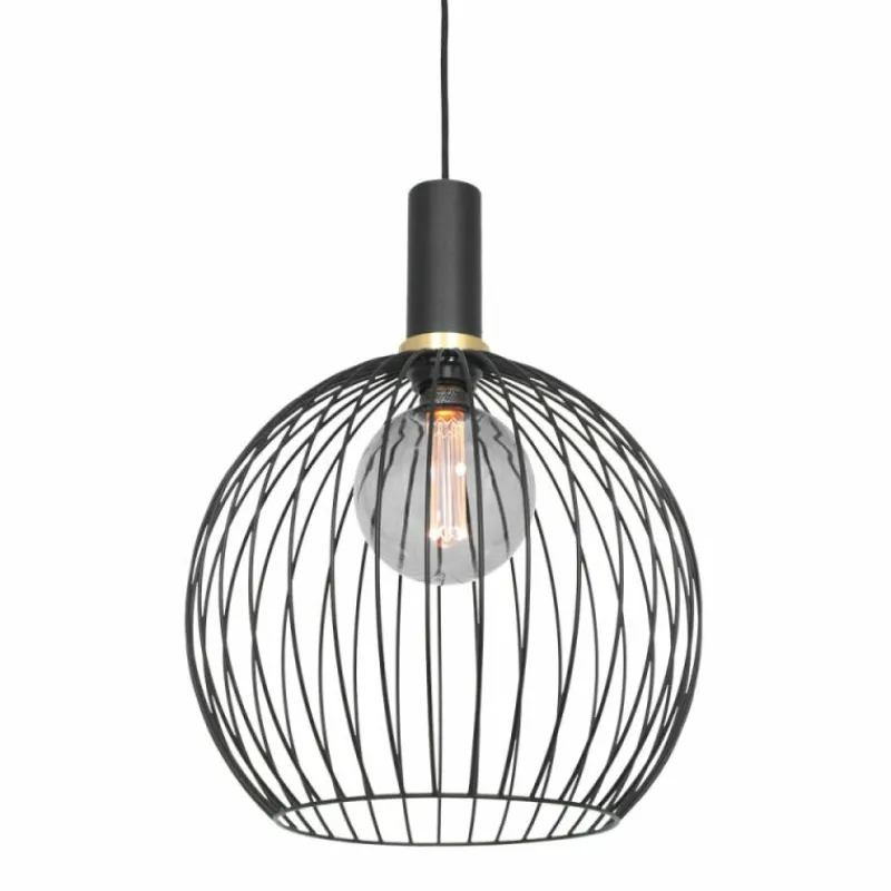 Lampes Dorées-Luminaires Steinhauer Suspension Steinhauer Aureole Noir, 1 lumière