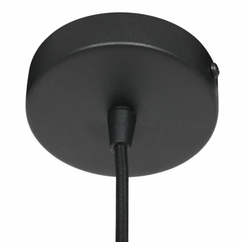 Lampes Dorées-Luminaires Steinhauer Suspension Steinhauer Aureole Noir, 1 lumière