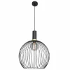 Lampes Dorées-Luminaires Steinhauer Suspension Steinhauer Aureole Noir, 1 lumière