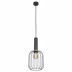 Lampes Dorées-Luminaires Steinhauer Suspension Steinhauer Aureole Noir, 1 lumière