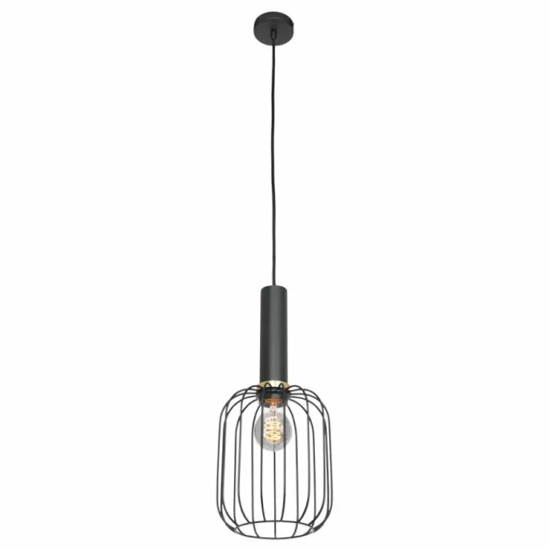 Lampes Dorées-Luminaires Steinhauer Suspension Steinhauer Aureole Noir, 1 lumière