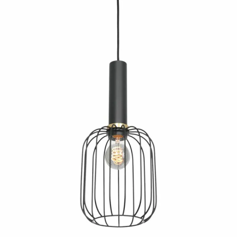 Lampes Dorées-Luminaires Steinhauer Suspension Steinhauer Aureole Noir, 1 lumière