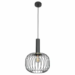 Lampes Dorées-Luminaires Steinhauer Suspension Steinhauer Aureole Noir, 1 lumière