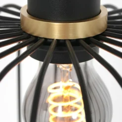 Lampes Dorées-Luminaires Steinhauer Suspension Steinhauer Aureole Noir, 1 lumière