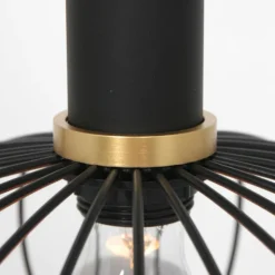 Lampes Dorées-Luminaires Steinhauer Suspension Steinhauer Aureole Noir, 1 lumière