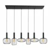 Luminaires Steinhauer Suspension Steinhauer Aureole Noir, 6 lumières* Suspensions