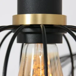 Luminaires Steinhauer Suspension Steinhauer Aureole Noir, 6 lumières* Suspensions