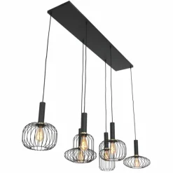Luminaires Steinhauer Suspension Steinhauer Aureole Noir, 6 lumières* Suspensions