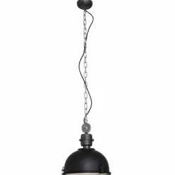 Lampes Industrielles-Luminaires Steinhauer Suspension Steinhauer Bikkel Noir, 1 lumière