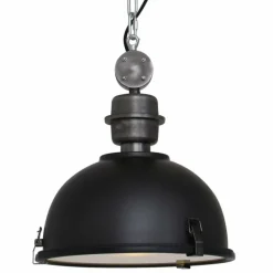 Lampes Industrielles-Luminaires Steinhauer Suspension Steinhauer Bikkel Noir, 1 lumière