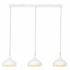Luminaires Scandinaves-Luminaires Steinhauer Suspension Steinhauer Bjorr Blanc, 3 lumières