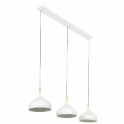 Luminaires Scandinaves-Luminaires Steinhauer Suspension Steinhauer Bjorr Blanc, 3 lumières