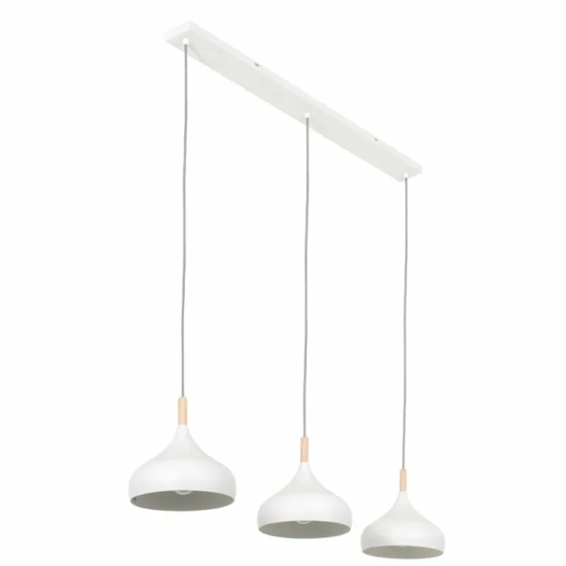 Luminaires Scandinaves-Luminaires Steinhauer Suspension Steinhauer Bjorr Blanc, 3 lumières