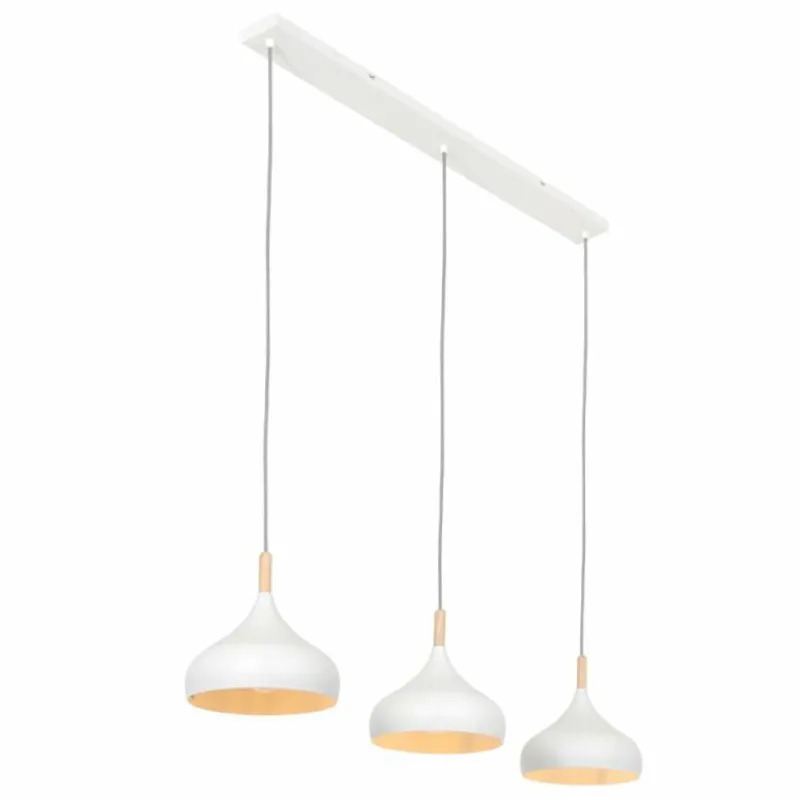 Luminaires Scandinaves-Luminaires Steinhauer Suspension Steinhauer Bjorr Blanc, 3 lumières