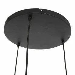 Suspension Verre Fumé-Luminaires Steinhauer Suspension Steinhauer Bollique Noir, 3 lumières