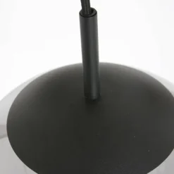 Suspension Verre Fumé-Luminaires Steinhauer Suspension Steinhauer Bollique Noir, 3 lumières