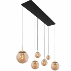 Luminaires Steinhauer Suspension Steinhauer Bollique Laiton, 6 lumières