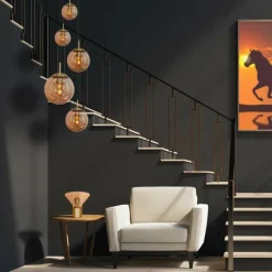 Luminaires Steinhauer Suspension Steinhauer Bollique Laiton, 5 lumières