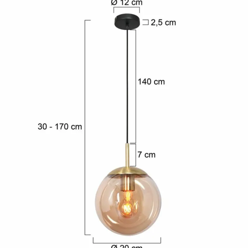 Luminaires Steinhauer Suspension Steinhauer Bollique Laiton, 1 lumière