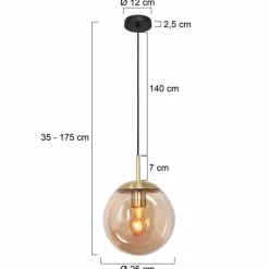 Luminaires Steinhauer Suspension Steinhauer Bollique Laiton, 1 lumière