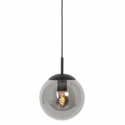 Suspension Verre Fumé-Luminaires Steinhauer Suspension Steinhauer Bollique Noir, 1 lumière