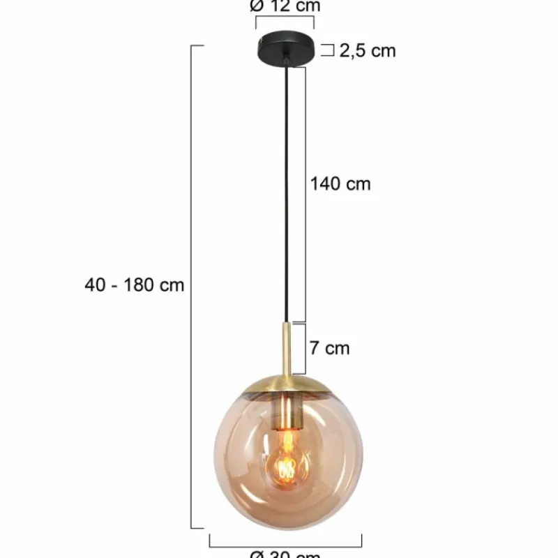 Luminaires Steinhauer Suspension Steinhauer Bollique Laiton, 1 lumière