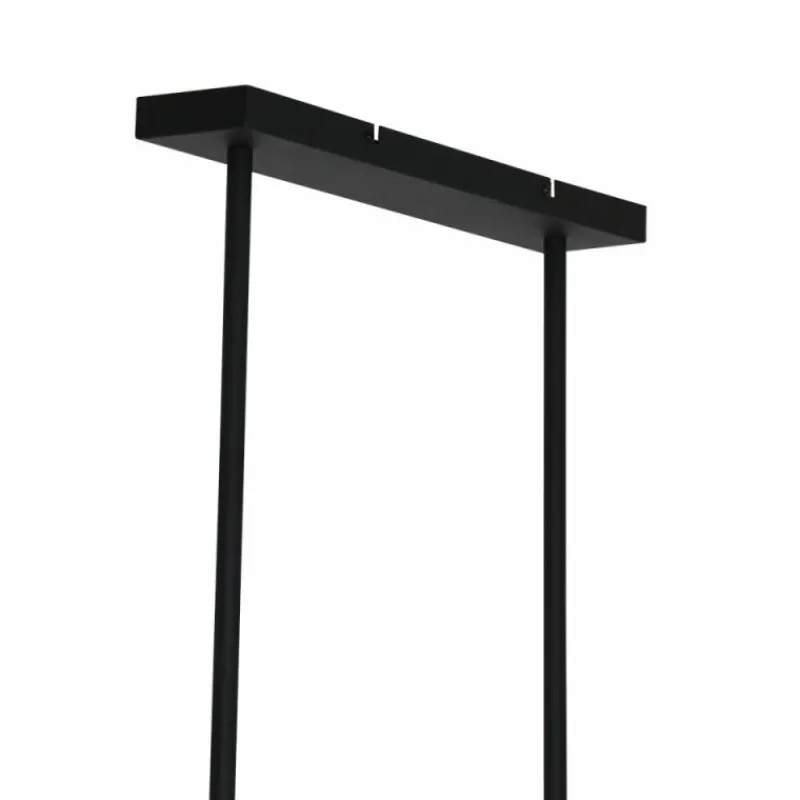 Lampes Industrielles-Luminaires Steinhauer Suspension Steinhauer Buckley Noir, 5 lumières