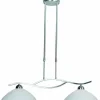 Luminaires Steinhauer Suspension Steinhauer CAPRI Acier inoxydable, 2 lumières