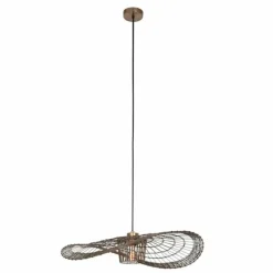 Style Boho-Chic-Luminaires Steinhauer Suspension Steinhauer Chapeau Bronze, 1 lumière