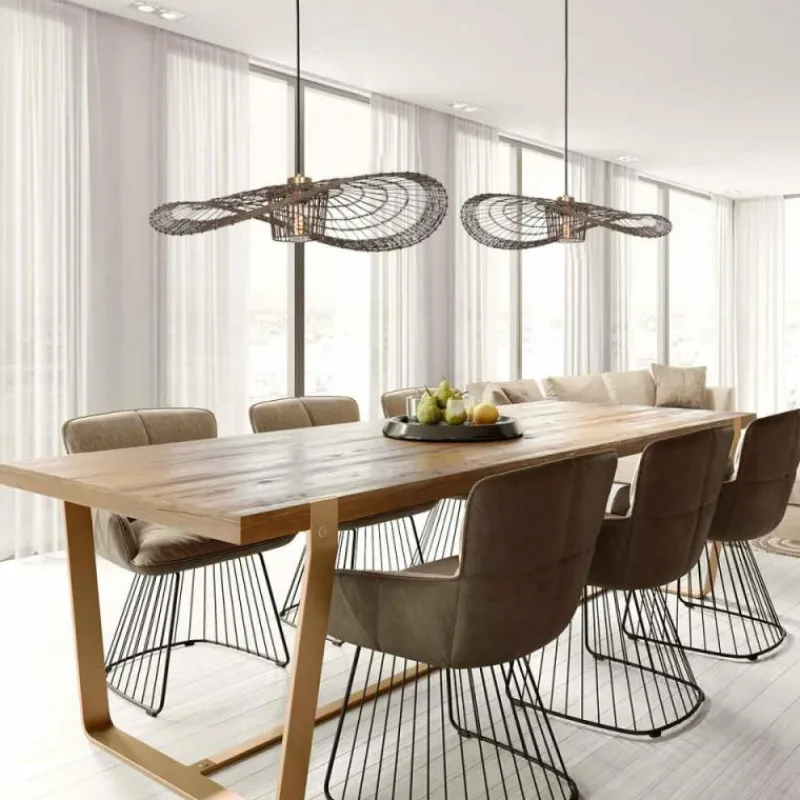 Style Boho-Chic-Luminaires Steinhauer Suspension Steinhauer Chapeau Bronze, 1 lumière