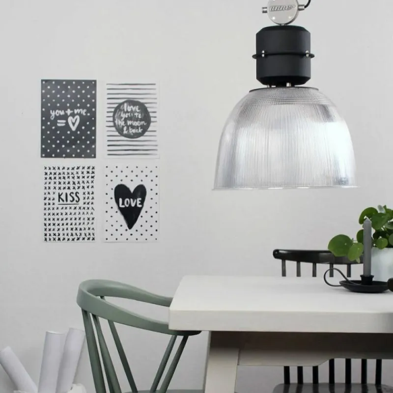 Lampes Industrielles-Luminaires Steinhauer Suspension Steinhauer Clearvoyant Transparent, 1 lumière