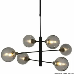 Luminaires Steinhauer Suspension Steinhauer Constellation Gris, Noir, 6 lumières