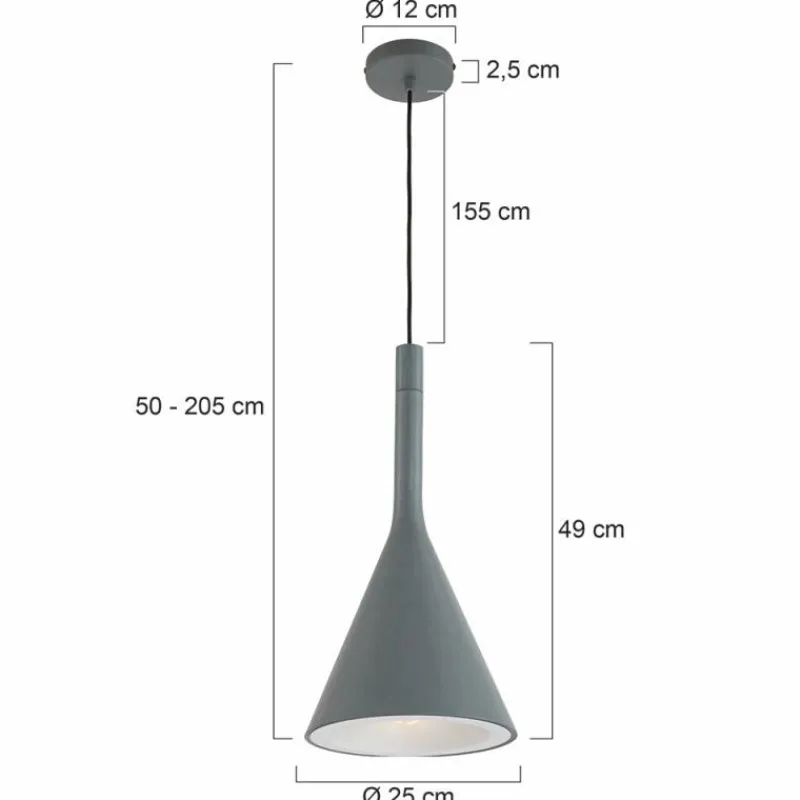 Luminaires Steinhauer Suspension Steinhauer Cornucopia Gris, 1 lumière* Suspensions