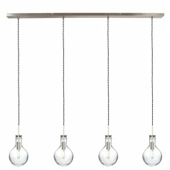 Luminaires Steinhauer Suspension Steinhauer Elegance Transparent, 4 lumières