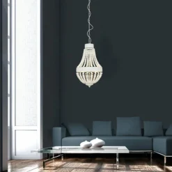 Lampes En Bois-Luminaires Steinhauer Suspension Steinhauer Ella Blanc, 3 lumières