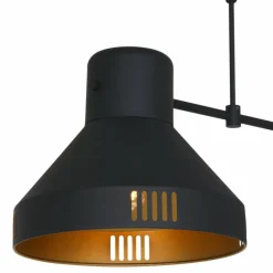 Lampes Dorées-Luminaires Steinhauer Suspension Steinhauer Evy Or, Noir, 2 lumières