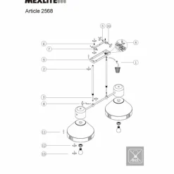 Lampes Dorées-Luminaires Steinhauer Suspension Steinhauer Evy Or, Noir, 2 lumières