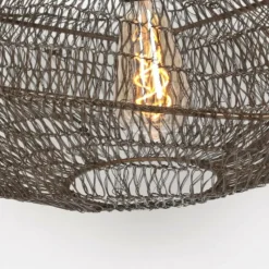 Style Boho-Chic-Luminaires Steinhauer Suspension Steinhauer Feuilleter Bronze, 1 lumière