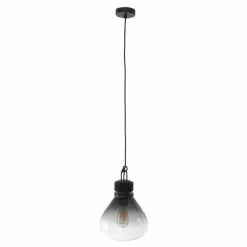 Suspension Verre Fumé-Luminaires Steinhauer Suspension Steinhauer Flere Gris, Noir, 1 lumière