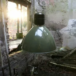 Lampes Industrielles-Luminaires Steinhauer Suspension Steinhauer Frisk Vert, 1 lumière