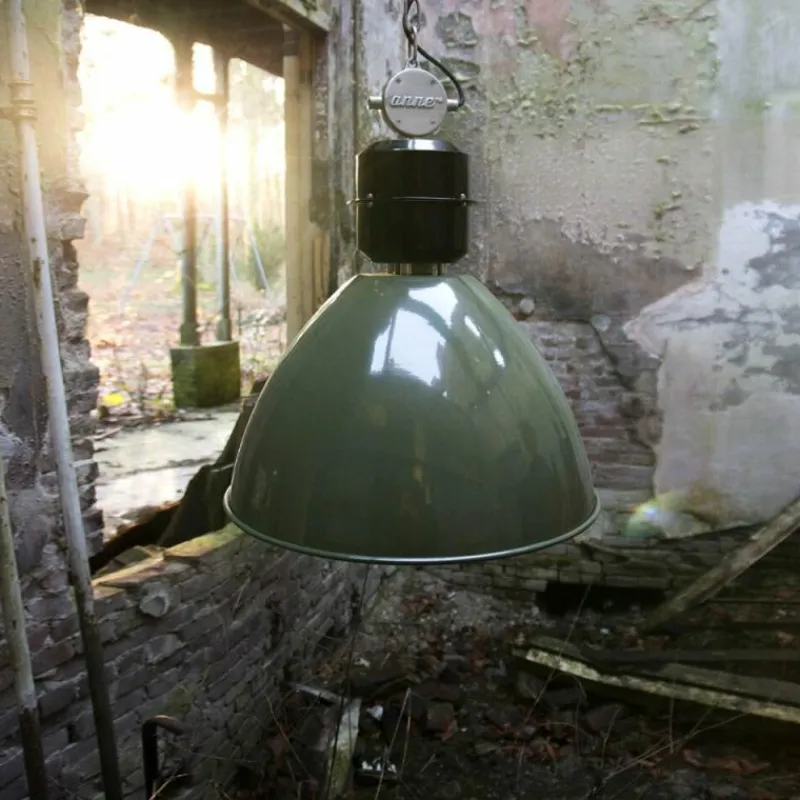 Lampes Industrielles-Luminaires Steinhauer Suspension Steinhauer Frisk Vert, 1 lumière