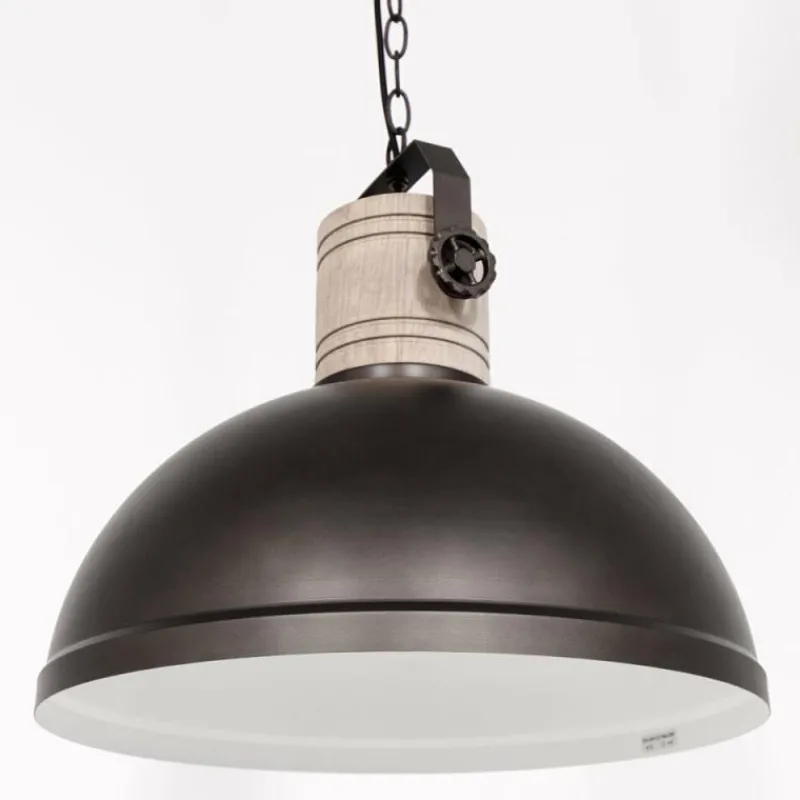 Lampes Industrielles-Luminaires Steinhauer Suspension Steinhauer Gearwood Anthracite, 1 lumière